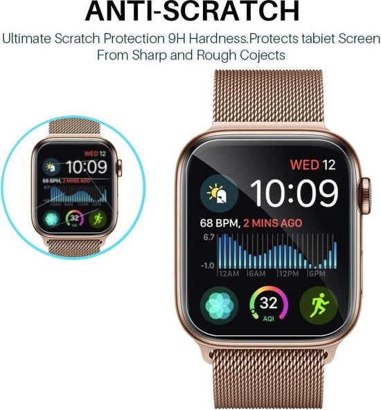Screenprotector Geschikt Voor Apple Watch Series 4/5/6/SE 40mm - iWatch Screen Protector Ultradun - Crystal Clear Scherm Display Beschermer Beschermfolie - Soft Film Schermbeschermer - Set Van 5 Stuks - AA Commerce