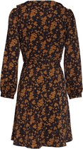 Smashed Lemon Fable Floral 70's Jurk Zwart