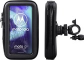 Shop4 - Motorola Moto G8 Power Lite Fietshouder Stuur Spatwaterdicht Zwart