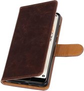 Wicked Narwal | Premium PU Leder bookstyle / book case/ wallet case voor Huawei P20 Pro Mocca