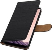 Wicked Narwal | Croco bookstyle / book case/ wallet case Hoesje voor Samsung Galaxy S8 Plus Zwart