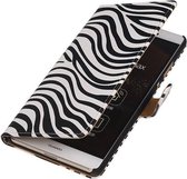 Wicked Narwal | Zebra bookstyle / book case/ wallet case Hoes voor Huawei P8 Max Wit