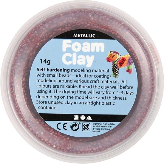 Foam Clay - Klei - Set met 6 Metallic kleuren - Creot
