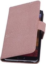 Wicked Narwal | Devil bookstyle / book case/ wallet case Hoes voor HTC One M9 Licht Roze