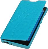 Wicked Narwal | Easy Booktype hoesje voor Huawei Huawei Ascend G610 Turquoise