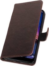 Wicked Narwal | Premium bookstyle / book case/ wallet case voor XiaoMi Redmi Note 6 Pro Mocca