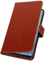 Wicked Narwal | Premium bookstyle / book case/ wallet case voor Huawei Mate 20 X Bruin