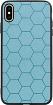 Wicked Narwal | Hexagon Hard Case voor iPhone XS Max Blauw