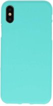 Wicked Narwal | Color TPU Hoesje voor iPhone XS / X Turquoise