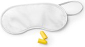 Slaapmasker wit met oordoppen - Reisbagage en reisaccessoires