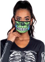 Leg Avenue Masker Zombie Skull Groen