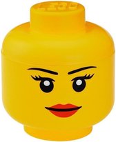 Opbergdoos LEGO-hoofd Girl, Geel - Polypropyleen - LEGO