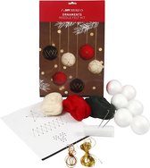 Kerstballen, d: 6 cm, 6 stuks