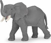 Plastic speelgoed figuur  grijze olifant 15 cm