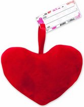 Verhaak Hart Pluche 12 Cm Rood