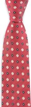 We Love Ties - Stropdas Daisy Flowers - geweven polyester Microfill - rood / blauw / wit