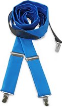 We Love Ties - Bretels - Bretels polyester stof process blue - process blue