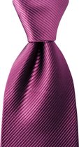 We Love Ties - Stropdas Super Repp - geweven zuiver zijde Super Repp - aubergine