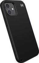 Speck hoesje geschikt voor Apple iPhone 12 Mini - Slank - Ultieme Bescherming - Luxe Soft-touch Afwerking - Valbescherming gecertificeerd tot 4 meter - Microban Antibacterieel - Presidio2 Pro lijn - Zwart