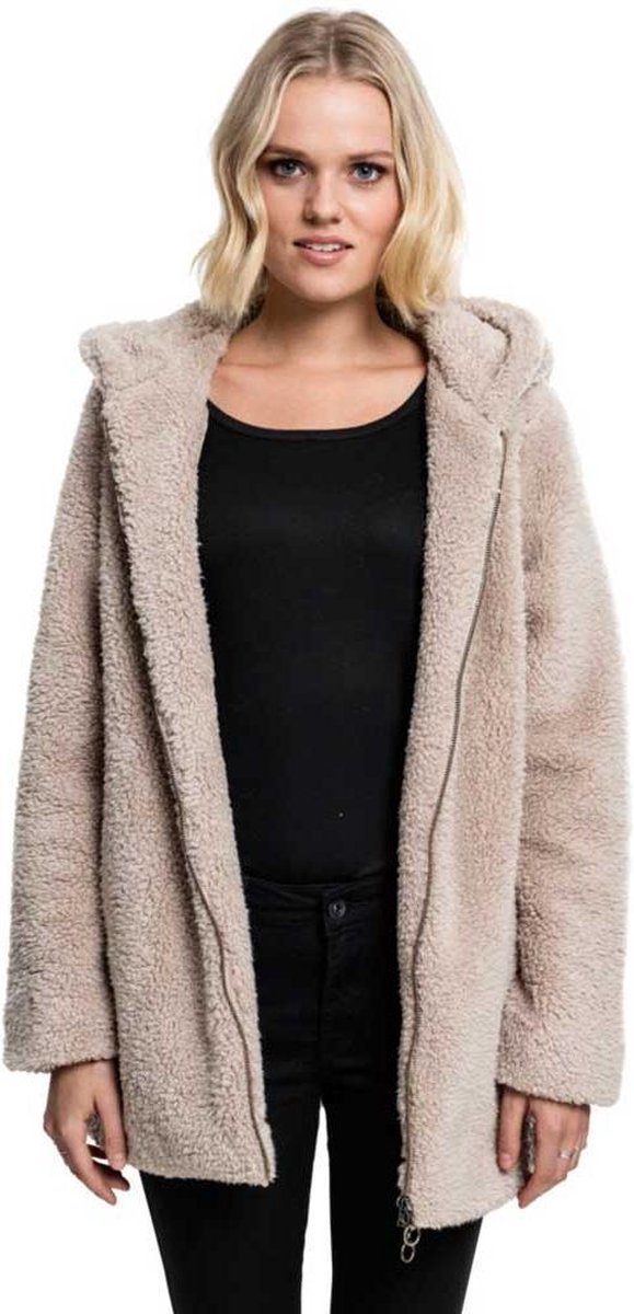 Urban Classics Sherpa Dames Tussenseizoensjas zand L Geel