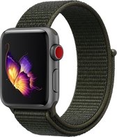 Nylon sport loop band - olijf - Geschikt voor Apple Watch