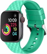 Rhombic silicone band - groen - Geschikt voor Apple Watch