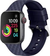Rhombic silicone band - marineblauw - Geschikt voor Apple Watch