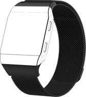 Ionic milanese band - zwart - Geschikt voor Fitbit - ML - Horlogeband Armband Polsband
