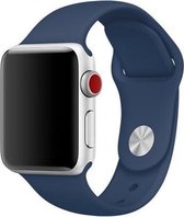 Sport band - kobalt - Geschikt voor Apple Watch  - 38mm en 40mm - ML - iwatch - Horlogeband Armband Polsband