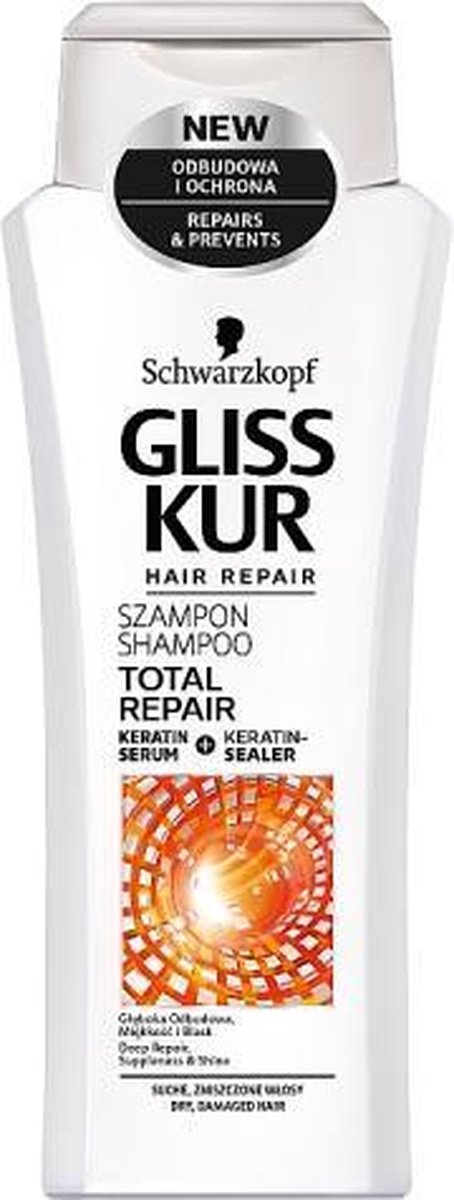 Gliss Kur - Total Repair Shampoo głęboko regenerujący szampon do włosów 250ml