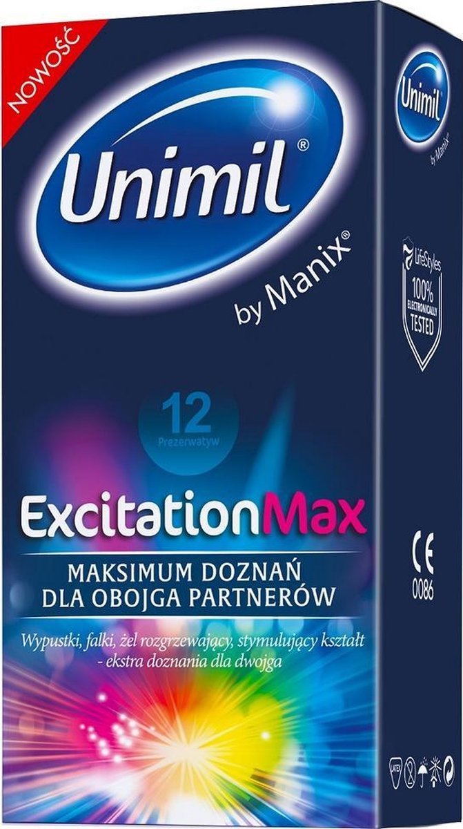 Unimil - Excitation Max Condoms 12Pcs