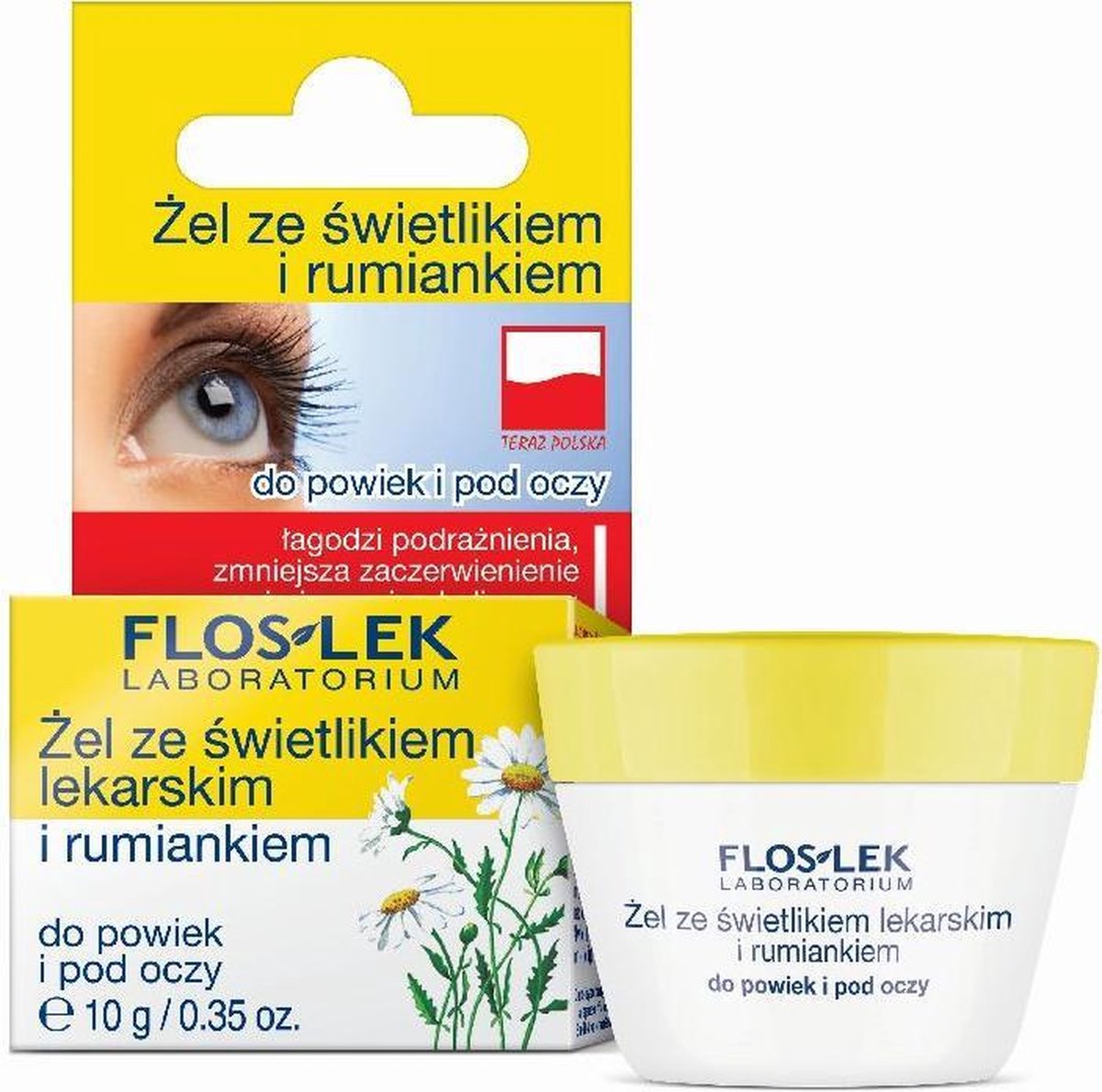 Floslek - Gel From The Common Room And Chamomile For The Eyelids And Under The Eyes 10G