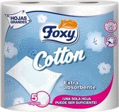 Foxy Cotton Papel Higiénico 5 Capas 4 Rollos