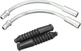 kabelbochten V-brake rubbers 90º 6 stuks zilver