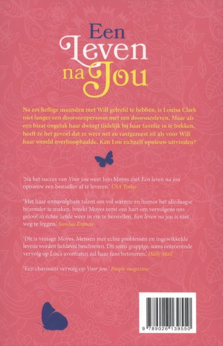 Een leven na jou - back cover