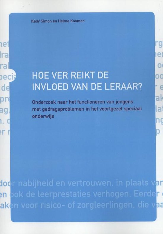 Horizon Publicatie-reeks - Hoe ver reikt de invloed van de leraar?