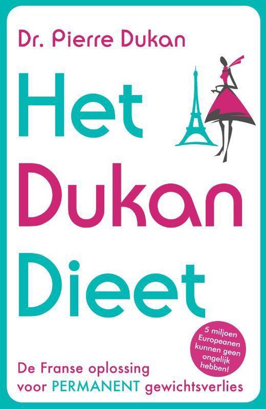 Cover van het boek 'Het Dukan Dieet' van Dr. Pierre Dukan