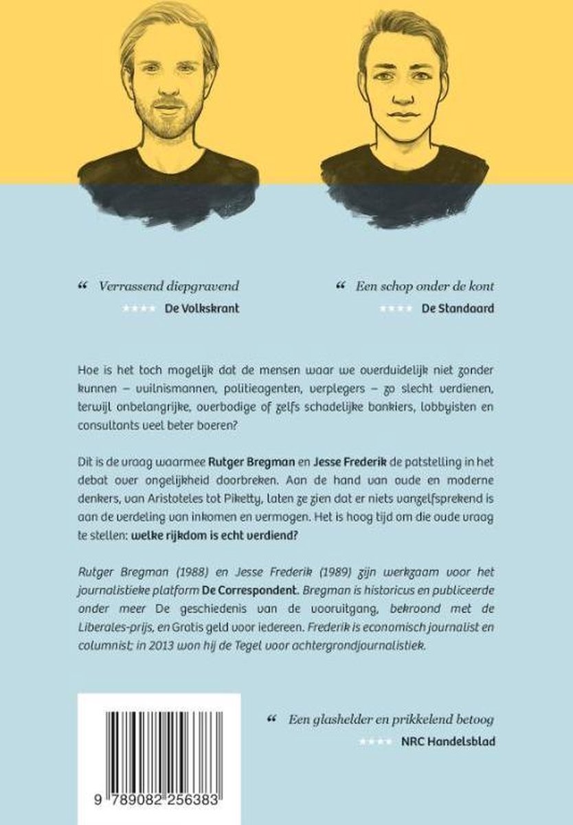 Waarom vuilnismannen meer verdienen dan bankiers - back cover