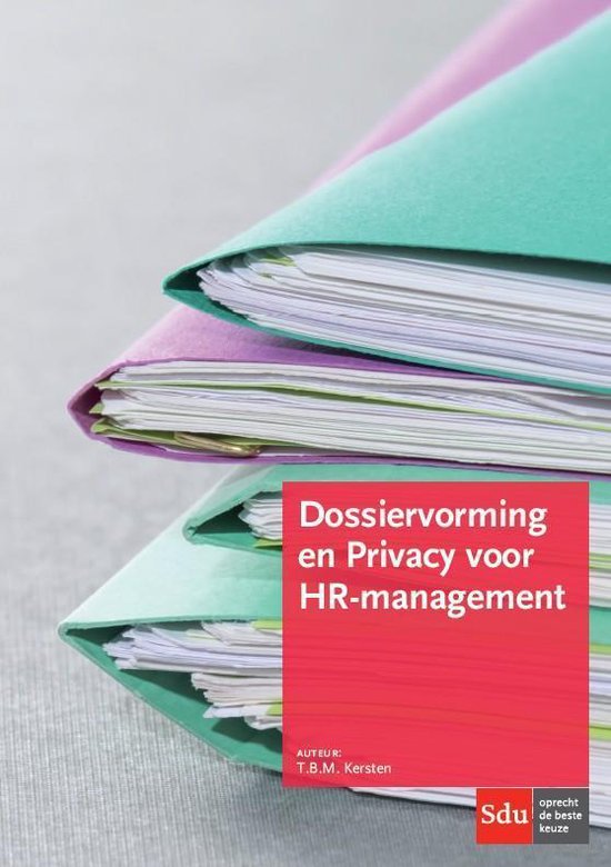 Dossiervorming en Privacy voor HR-management - cover