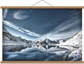 Schoolplaat – Magisch IJslandschap - 90x60cm Foto op Textielposter (Wanddecoratie op Schoolplaat)