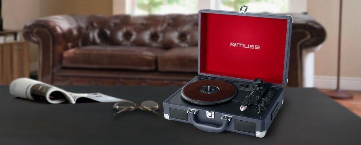 PLATINE TOURNE-DISQUE BLUETOOTH DE SALON AVEC HP MUSE