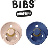 BIBS Fopspeen - Maat 2 (6-18 maanden) DUOPACK - Blush & Midnight - BIBS tutjes - BIBS sucettes