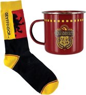 Harry Potter Gryffindor Quidditch Tin Mug and Socks Set