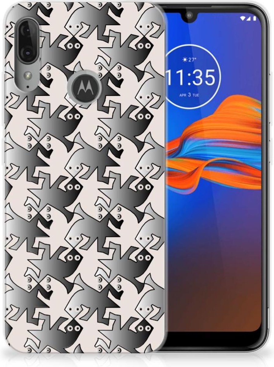 Motorola Moto E6 Plus TPU Hoesje Salamander Grey