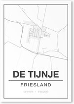 Poster/plattegrond DETIJNJE - 30x40cm