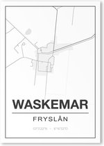 Poster/plattegrond WASKEMAR - 30x40cm