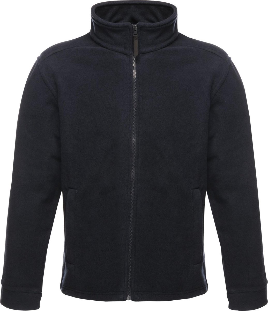 Fleece Hiking Heren Hoge Kraag Zip Thor 300 Blauw