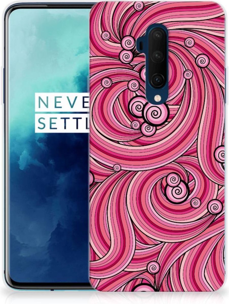OnePlus 7T Pro Hoesje maken Swirl Pink