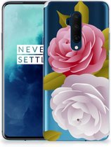 Back Case OnePlus 7T Pro TPU Siliconen Hoesje Roses