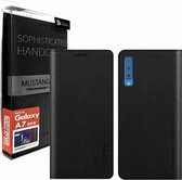 Geschikt voor Samsung Galaxy A7 (2018) Araree Mustang Diary Portemonnee Hoesje - Zwart